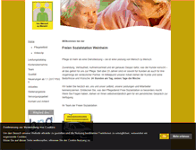 Tablet Screenshot of freiesozialstationweinheim.de